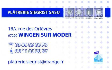 Platrerie Siegrist
